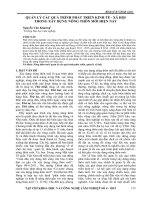 Quản lý các quá trình phát triển kinh tế - xã hội trong xây dựng nông thôn mới hiện nay