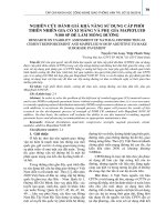 Nghiên cứu đánh giá khả năng sử dụng cấp phối thiên nhiên gia cố xi măng và phụ gia Mapefluid N100 SP để làm móng đường
