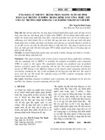 Ứng dụng lý thuyết thành phần nguồn nước để tính toán lan truyền ô nhiễm trong kênh dẫn vùng triều xét với các trường hợp khoảng cách kênh nhánh so với biển