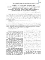 Giáo dục kỹ năng mềm cho sinh viên trường Đại học Giao thông vận tải Thành phố Hồ Chí Minh dưới góc nhìn của sinh viên