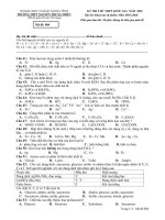 Đề thi thử THPT Quốc gia môn Hóa học năm 2020 có đáp án - Sở GD&ĐT Hà Tĩnh (Mã đề 004)