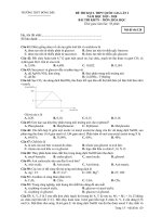Đề thi thử THPT Quốc gia lần 1 môn Hóa học năm 2019-2020 có đáp án - Trường THPT Đồng Đậu