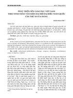 Phát triển nền giáo dục Việt Nam theo tinh thần văn kiện Đại hội đại biểu toàn quốc lần thứ XI của Đảng