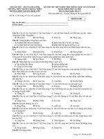 Đề thi thử THPT Quốc gia môn Địa lí năm 2020 có đáp án - Sở GD&ĐT Hà Tĩnh (Mã đề 002)