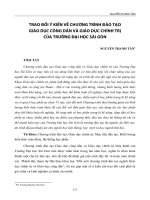 Trao đổi ý kiến về chương trình đào tạo giáo dục công dân và giáo dục chính trị của trường Đại học Sài Gòn