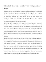 Ý kiến của anh (chị) về luận điểm: “Tránh voi chẳng xấu mặt nào”