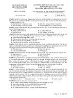 Đề thi thử THPT Quốc gia môn GDCD năm 2020 có đáp án - Sở GD&ĐT Nghệ An (Mã đề 305)
