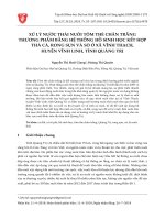 Xử lý nước thải nuôi tôm thẻ chân trắng thương phẩm bằng hệ thống hồ sinh học kết hợp thả cá, rong sụn và sò ở xã Vĩnh Thạch, huyện Vĩnh Linh, tỉnh Quảng Trị