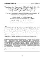 Thực trạng xâm phạm quyền sở hữu trí tuệ của sinh viên khối ngành Sư phạm Trường Đại học Sài Gòn và một số kiến nghị về biện pháp quản lý