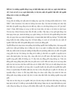 Là những người sống trong xã hội hiện đại, anh (chị) suy nghĩ như thế nào về: Cách cư xử và suy nghĩ định kiến, kì thị của một số người Việt đối với người đồng tính và tình yêu