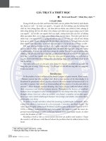 Giá trị của triết học