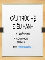 Bài giảng Hệ điều hành: Cấu trúc hệ điều hành - ThS. Nguyễn Lê Minh