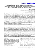 Độ sai số mô hình phần tử hữu hạn lan truyền mặn trong nước dưới đất trong không gian một chiều sử dụng phần tử tuyến tính của một số bài toán chuẩn