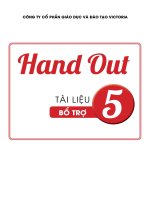 HAND OUT TIẾNG ANH LỚP 5