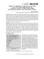 Nghiên cứu, mô phỏng sự ảnh hưởng của địa hình và các công trình chỉnh trị trên bãi tại một số cửa sông, ven biển tỉnh Nam Định đến cơ chế lan truyền và suy giảm chiều cao sóng