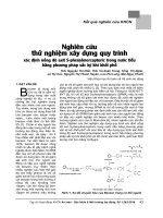 Nghiên cứu thử nghiệm xây dựng quy trình xác định nồng độ axit S-phenylmercapturic trong nước tiểu bằng phương pháp sắc ký khí khối phổ