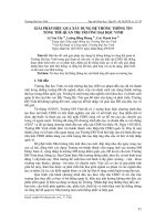 Giải pháp hiệu quả xây dựng hệ thống thông tin tổng thể quản trị trường Đại học Vinh
