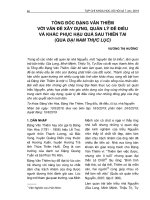 Tổng đốc Đặng Văn Thiêm với vấn đề xây dựng, quản lý đê điều và khắc phục hậu quả sau thiên tai (qua Đại Nam thực lục)