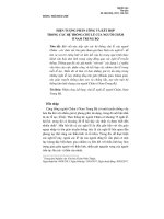 Hiện tượng phân công và kết hợp trong các hệ thống chủ lễ của người Chăm ở Nam Trung Bộ