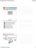 Bài giảng Phân tích báo cáo tài chính: Chương 2 - ThS. Đoàn Thị Thu Trang