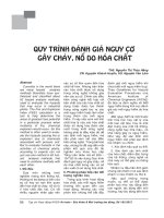 Quy trình đánh giá nguy cơ gây cháy, nổ do hoá chất