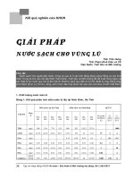 Giải pháp nước sạch cho vùng lũ