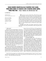 Giảm nghèo người Ba Na ở huyện Vân Canh, tỉnh Bình Định và người Ê Đê ở huyện Sông Hinh, tỉnh Phú Yên - thực trạng và vấn đề đặt ra