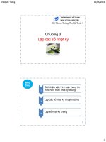 Bài giảng Hệ thống thông tin kế toán 1: Chương 3 - Vũ Quốc Thông (2018)