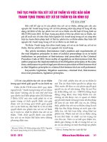 Thủ tục phiên tòa xét xử sơ thẩm và việc bảo đảm tranh tụng trong xét xử sơ thẩm vụ án hình sự