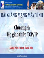 Bài giảng Mạng máy tính: Chương 4 - Hoàng Thanh Hòa (CĐ Kinh tế Đối ngoại)