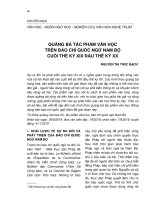 Quảng bá tác phẩm văn học trên báo chí quốc ngữ Nam Bộ cuối thế kỷ XIX đầu thế kỷ XX