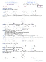 Đề thi HK 1 môn Toán lớp 11 năm 2019-2020 - THPT Phan Chu Trinh