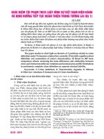 Khái niệm tội phạm theo luật hình sự Việt Nam hiện hành và định hướng tiếp tục hoàn thiện trong tương lai