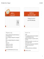 Bài giảng Xác suất thống kê: Chương 0 - ThS. Phạm Trí Cao (2019)