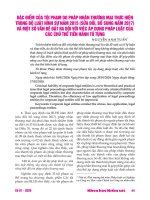 Đặc điểm của tội phạm do pháp nhân thương mại thực hiện trong bộ luật hình sự năm 2015 (sửa đổi, bổ sung năm 2017) và một số vấn đề đặt ra đối với việc áp dụng pháp luật của các