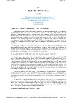 Thanh nhạc lý thuyết và thực hành - Bài 3: Hơi thở thanh nhạc