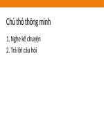 Bài 38: Kể chuyện Chú thỏ thông minh