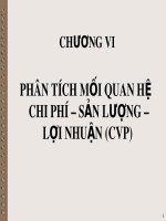 Bài giảng môn Kế toán quản trị - Chương 6: Phân tích mối quan hệ chi phí, sản lượng, lợi nhuận (CVP)