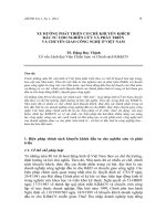 Xu hướng phát triển cơ chế khuyến khích đầu tư cho nghiên cứu và phát triển và chuyển giao công nghệ ở Việt Nam