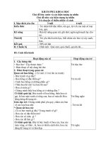 giáo án khám phá khoa học dành cho giáo viên mầm non