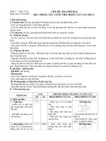 giáo án GDTC 1 chủ đề bài thể dục soạn theo tiết sách kết nối tri thức với cuộc sống