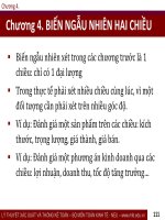 Bài giảng Lý thuyết xác suất và thống kê toán: Chương 4 - Đại học Kinh tế Quốc dân