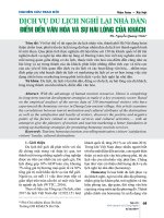 Dịch vụ du lịch nghỉ lại nhà dân: Điểm đến văn hóa và sự hài lòng của khách