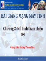 Bài giảng Mạng máy tính: Chương 2 - Hoàng Thanh Hòa (CĐ Kinh tế Đối ngoại)