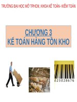 Bài giảng Kế toán tài chính 1: Chương 3 - Hoàng Phi Nam (Hệ từ xa)