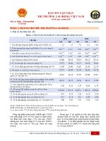 Bản tin cập nhật thị trường lao động Việt Nam số 19, quý 3 năm 2018