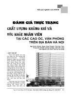 Đánh giá thực trạng chất lượng không khí và sức khỏe nhân viên tại các cao ốc, văn phòng trên địa bàn Hà Nội