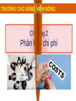 Bài giảng Kế toán chi phí: Chương 2 - Nguyễn Hoàng Phi Nam (Cao đẳng Viễn Đông)