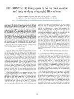 UIT-ODSMS: Hệ thống quản lý hỗ trợ hiến và nhận mô tạng sử dụng công nghệ Blockchain