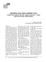 Nghiên cứu ảnh hưởng của trạm phát sóng tần số radio (100 kHZ – 1GHZ) đến sức khoẻ cộng đồng